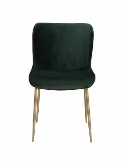 Westwing Collection Samt-Polsterstuhl Tess in Grün, B 49 x H 84 cm 12 Westwing Collection Samt-Polsterstuhl Tess in Grün, B 49 x H 84 cm -Esszimmer Verkäufe Samt Polsterstuhl Tess in Grun 4