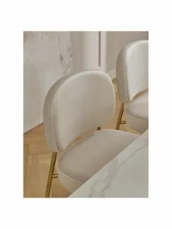 Westwing Collection Samt-Polsterstuhl Viggo, B 49 x T 66 cm -Esszimmer Verkäufe Samt Polsterstuhl Viggo 2