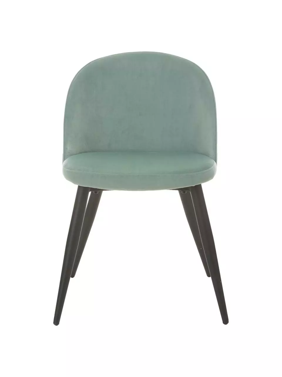 Westwing Collection Samt-Polsterstühle Amy in Blaugrün, 2 Stück, B 51 x T 55 cm 6 Westwing Collection Samt-Polsterstühle Amy in Blaugrün, 2 Stück, B 51 x T 55 cm – Bild 4