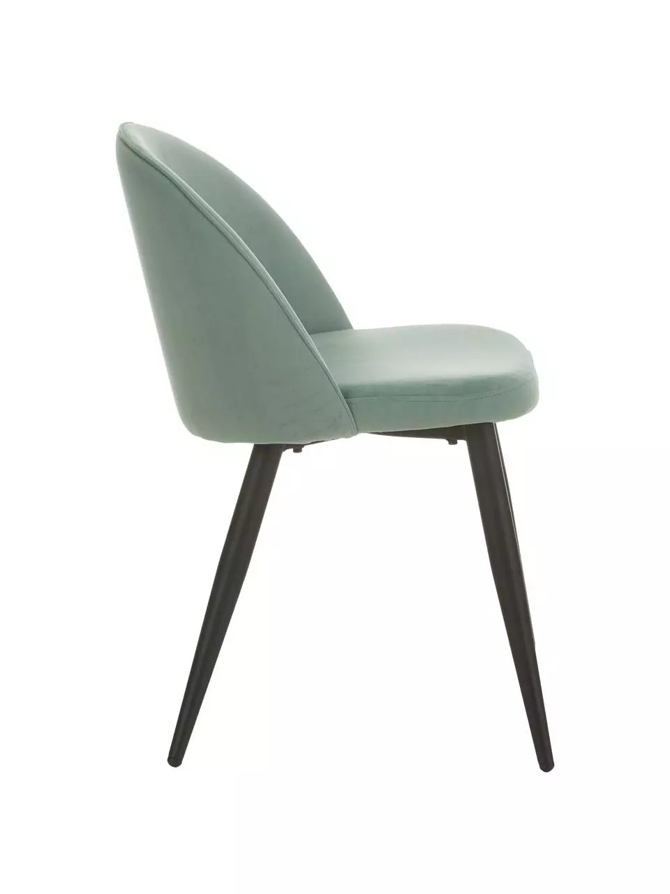 Westwing Collection Samt-Polsterstühle Amy in Blaugrün, 2 Stück, B 51 x T 55 cm 7 Westwing Collection Samt-Polsterstühle Amy in Blaugrün, 2 Stück, B 51 x T 55 cm – Bild 5