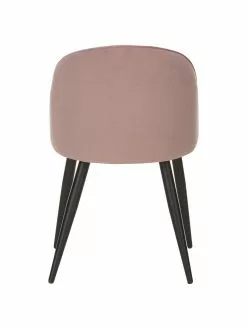 Westwing Collection Samt-Polsterstühle Amy in Rosa, 2 Stück, B 51 x T 55 cm -Esszimmer Verkäufe Samt Polsterstuhle Amy in Rosa 2 Stuck 5