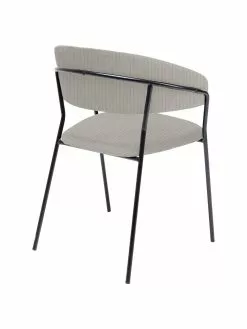 Kare Design Samt-Polsterstühle Belle in Grau, 2 Stück, B 57 x T 54 cm -Esszimmer Verkäufe Samt Polsterstuhle Belle in Grau 2 Stuck 2