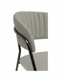 Kare Design Samt-Polsterstühle Belle in Grau, 2 Stück, B 57 x T 54 cm -Esszimmer Verkäufe Samt Polsterstuhle Belle in Grau 2 Stuck 4