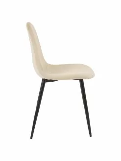 Westwing Collection Samt-Polsterstühle Karla in Cremeweiß, 2 Stück, B 44 x T 53 cm 11 Westwing Collection Samt-Polsterstühle Karla in Cremeweiß, 2 Stück, B 44 x T 53 cm -Esszimmer Verkäufe Samt Polsterstuhle Karla in Cremeweiss 2 Stuck 3