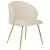 Westwing Collection Samt-Polsterstühle Luisa in Cremeweiß, 2 Stück, B 59 x T 59 cm