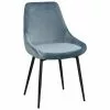 Rowico Samt-Polsterstühle Sierra in Blau, 2 Stück, B 49 x T 55 cm -Esszimmer Verkäufe Samt Polsterstuhle Sierra in Blau 2 Stuck