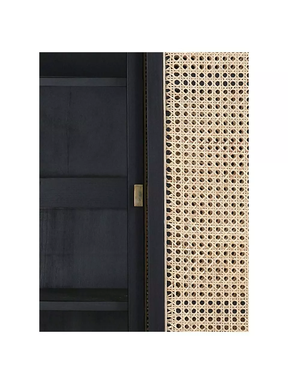 HKliving Schrank Retro mit Wiener Geflecht und Schiebetüren, 2-türig, B 95 x H 140 cm 8 HKliving Schrank Retro mit Wiener Geflecht und Schiebetüren, 2-türig, B 95 x H 140 cm – Bild 6