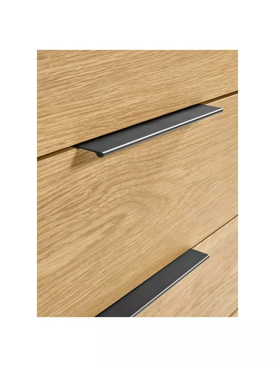 Schubladenkommode Stellar aus Eichenholzfurnier, B 100 x H 90 cm 7 Schubladenkommode Stellar aus Eichenholzfurnier, B 100 x H 90 cm – Bild 5