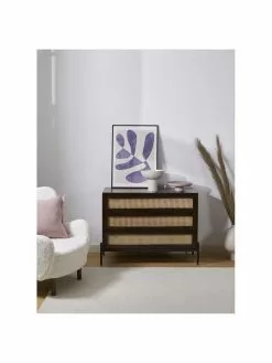 Westwing Collection Schubladenkommode Vienna mit Wiener Geflecht in Dunkelbraun, B 105 x H 78 cm -Esszimmer Verkäufe Schubladenkommode Vienna mit Wiener Geflecht in Dunkelbraun 3