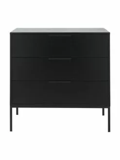Schwarze Kommode Adam mit Schubladen, B 94 x H 93 cm 11 Schwarze Kommode Adam mit Schubladen, B 94 x H 93 cm -Esszimmer Verkäufe Schwarze Kommode Adam mit Schubladen 3