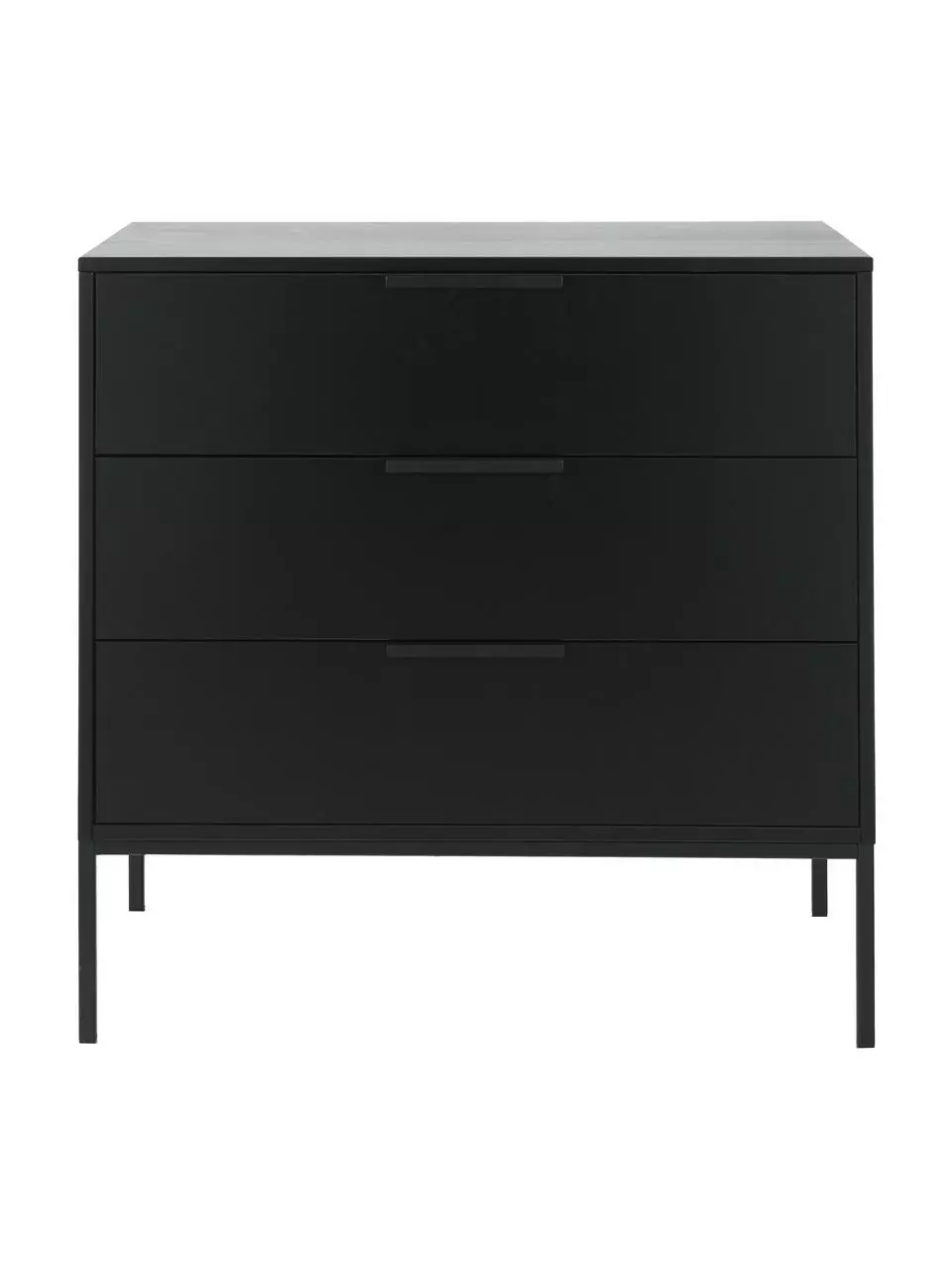 Schwarze Kommode Adam mit Schubladen, B 94 x H 93 cm 6 Schwarze Kommode Adam mit Schubladen, B 94 x H 93 cm – Bild 4