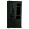Schwarzer Vitrinenschrank Organize, B 110 x H 215 cm