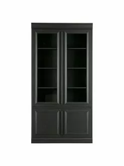 Schwarzer Vitrinenschrank Organize, B 110 x H 215 cm 11 Schwarzer Vitrinenschrank Organize, B 110 x H 215 cm -Esszimmer Verkäufe Schwarzer Vitrinenschrank Organize 3