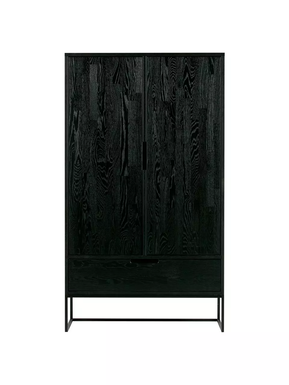 Schwarzes Highboard Silas aus Holz, B 85 x H 149 cm 5 Schwarzes Highboard Silas aus Holz, B 85 x H 149 cm – Bild 3