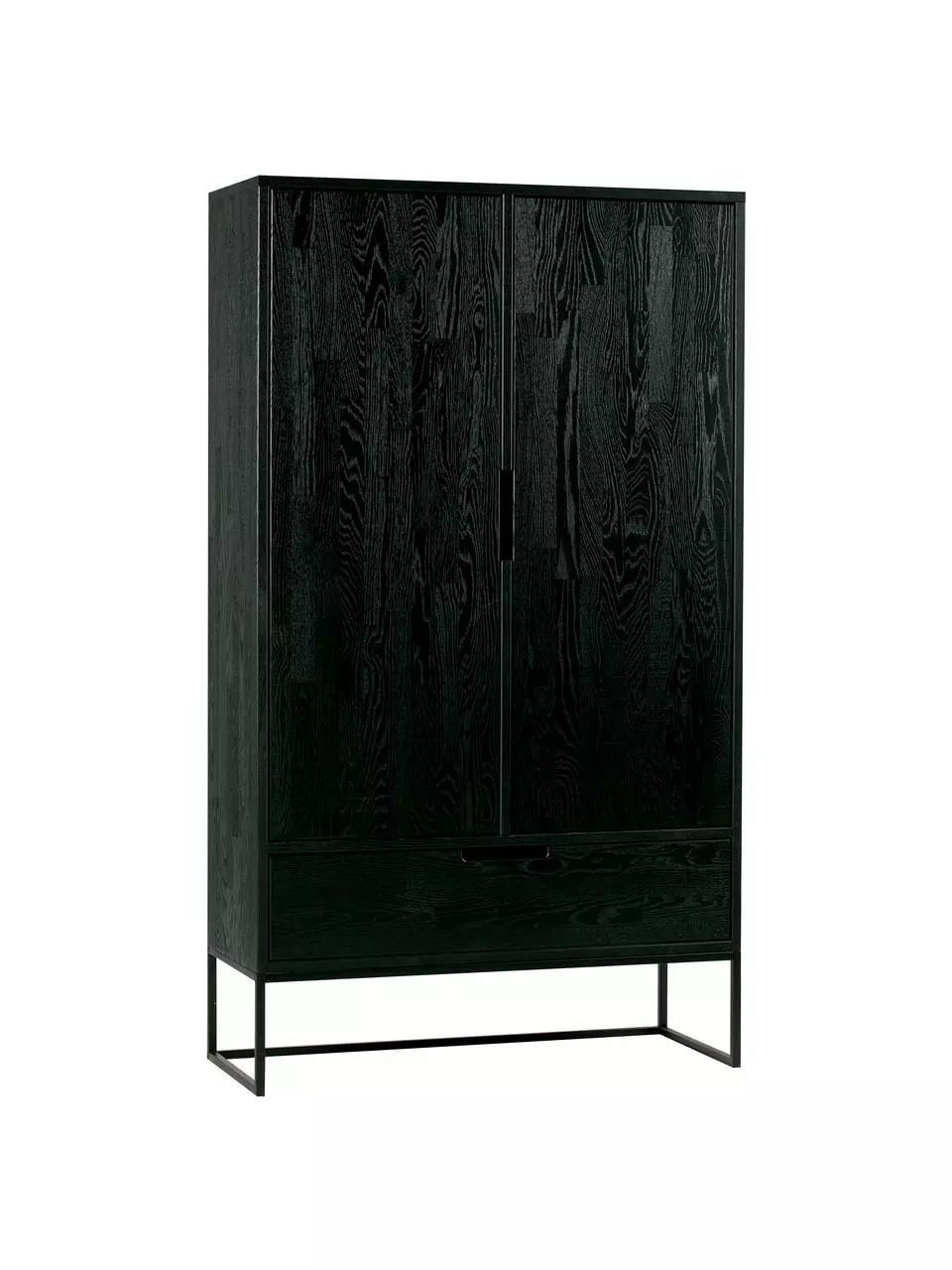 Schwarzes Highboard Silas aus Holz, B 85 x H 149 cm 3 Schwarzes Highboard Silas aus Holz, B 85 x H 149 cm