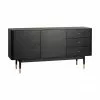 Rowico Schwarzes Sideboard Fenwood mit Schubladen mit Eichenholzfurnier, B 160 x H 79 cm 1 Rowico Schwarzes Sideboard Fenwood mit Schubladen mit Eichenholzfurnier, B 160 x H 79 cm -Esszimmer Verkäufe Schwarzes Sideboard Fenwood mit Schubladen mit Eichenholzfurnier