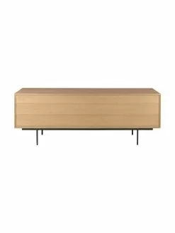 Sideboard Allure mit Schublade und Türen aus Eichenholzfurnier, B 200 x H 75 cm -Esszimmer Verkäufe Sideboard Allure mit Schublade und Turen aus Eichenholzfurnier 4