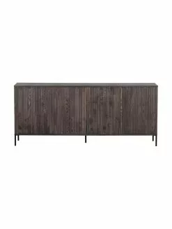 Sideboard Avourio mit geriffelter Front aus Eschenholz, 4-türig, B 200 x H 85 cm -Esszimmer Verkäufe Sideboard Avourio mit geriffelter Front aus Eschenholz 4 turig 3