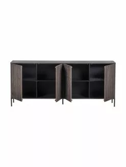 Sideboard Avourio mit geriffelter Front aus Eschenholz, 4-türig, B 200 x H 85 cm -Esszimmer Verkäufe Sideboard Avourio mit geriffelter Front aus Eschenholz 4 turig 4