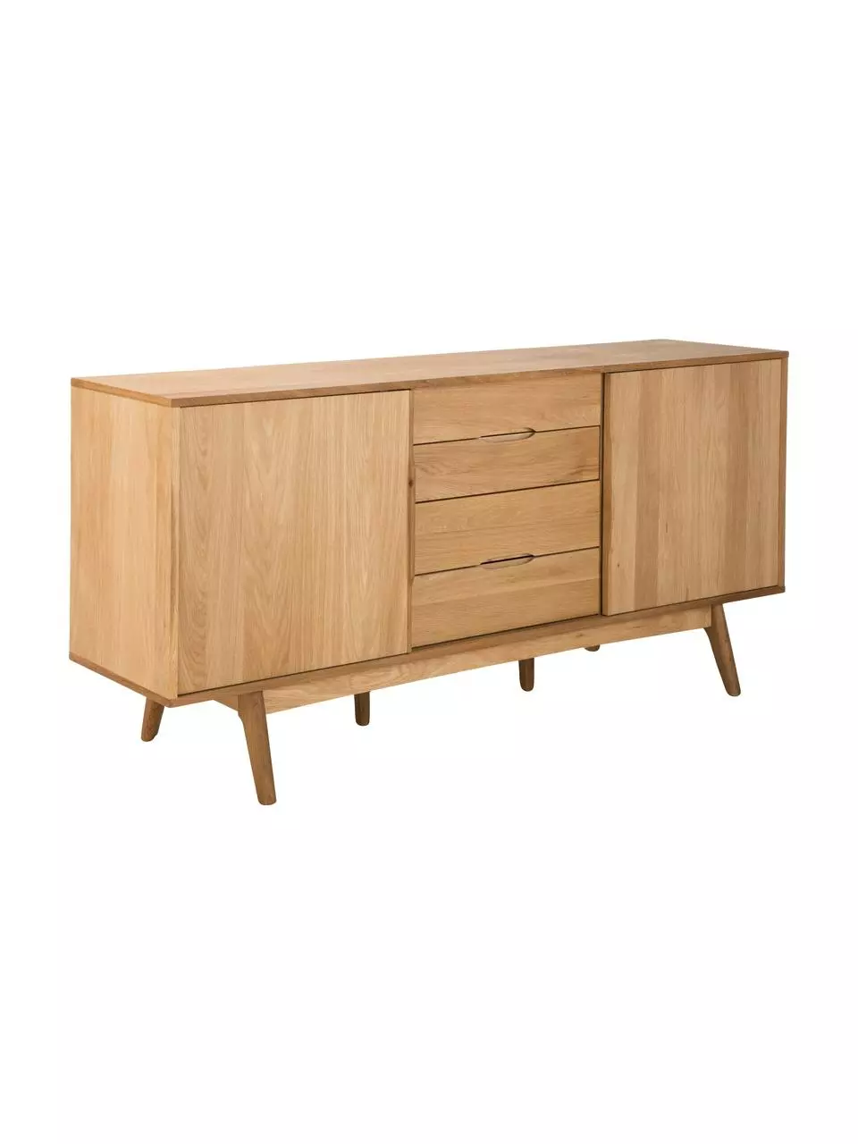 Sideboard Bettina mit Schubladen und Eichenholzfurnier, B 180 x H 84 cm 3 Sideboard Bettina mit Schubladen und Eichenholzfurnier, B 180 x H 84 cm
