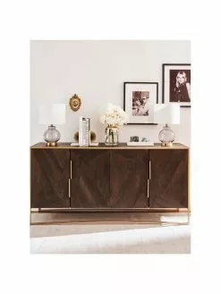 Westwing Collection Sideboard Harry mit Türen aus massivem Mangoholz, B 175 x H 85 cm -Esszimmer Verkäufe Sideboard Harry mit Turen aus massivem Mangoholz 2
