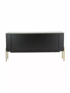 Westwing Collection Sideboard Jesper mit Türen in Schwarz, B 160 x H 80 cm -Esszimmer Verkäufe Sideboard Jesper mit Turen in Schwarz 5