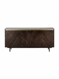 Westwing Collection Sideboard Karl mit Türen aus massivem Mangoholz, B 165 x H 61 cm -Esszimmer Verkäufe Sideboard Karl mit Turen aus massivem Mangoholz 3
