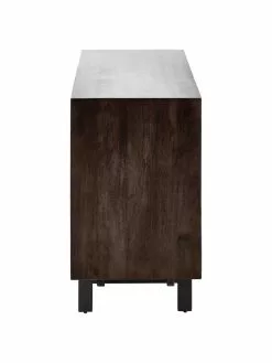 Westwing Collection Sideboard Karl mit Türen aus massivem Mangoholz, B 165 x H 61 cm -Esszimmer Verkäufe Sideboard Karl mit Turen aus massivem Mangoholz 4