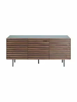 Sideboard Kesia mit Türen und Walnussfurnier, B 162 x H 74 cm -Esszimmer Verkäufe Sideboard Kesia mit Turen und Walnussfurnier 3