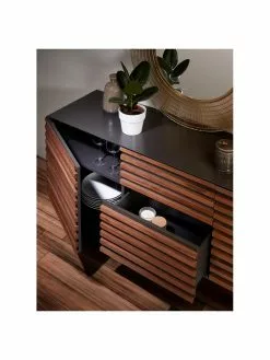 Sideboard Kesia mit Türen und Walnussfurnier, B 162 x H 74 cm -Esszimmer Verkäufe Sideboard Kesia mit Turen und Walnussfurnier 4