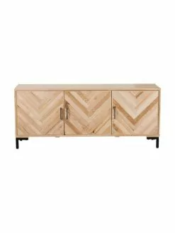 Westwing Collection Sideboard Leif mit Türen aus massivem Eschenholz, B 177 x H 75 cm -Esszimmer Verkäufe Sideboard Leif mit Turen aus massivem Eschenholz 3