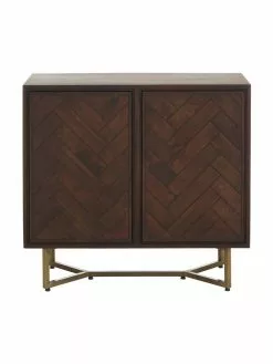 Westwing Collection Sideboard Luca aus Massivholz mit Fischgrät-Muster, B 90 x H 83 cm 12 Westwing Collection Sideboard Luca aus Massivholz mit Fischgrät-Muster, B 90 x H 83 cm -Esszimmer Verkäufe Sideboard Luca aus Massivholz mit Fischgrat Muster 4