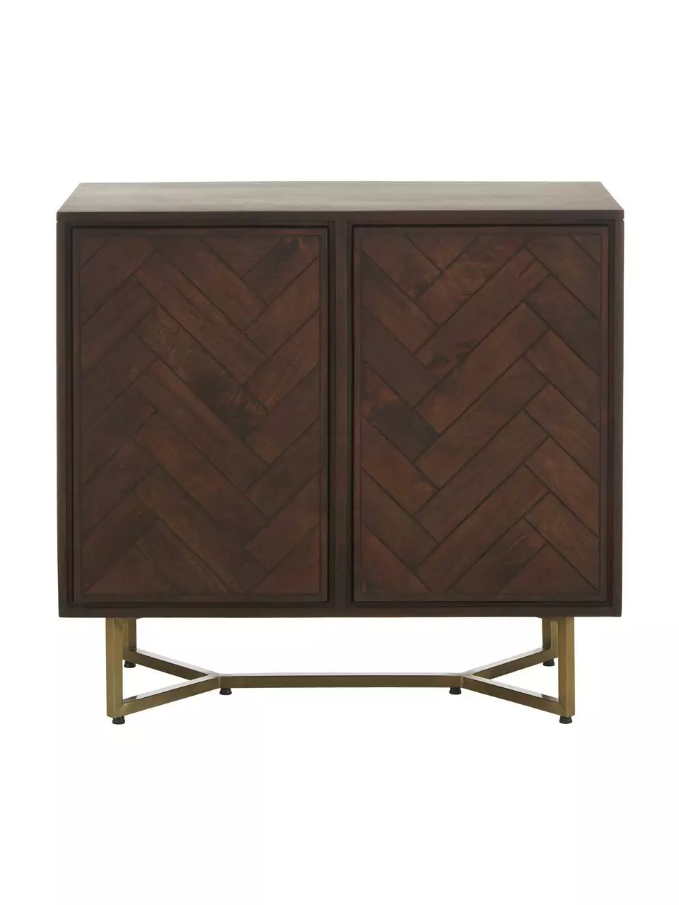 Westwing Collection Sideboard Luca aus Massivholz mit Fischgrät-Muster, B 90 x H 83 cm 7 Westwing Collection Sideboard Luca aus Massivholz mit Fischgrät-Muster, B 90 x H 83 cm – Bild 5