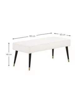 Westwing Collection Sitzbank Beverly, B 110 x H 46 cm -Esszimmer Verkäufe Sitzbank Beverly 2