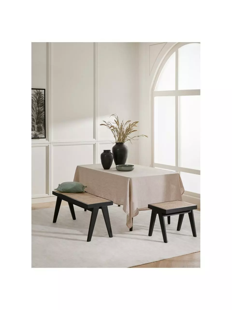 Westwing Collection Sitzbank Sissi mit Wiener Geflecht, B 110 x H 48 cm 6 Westwing Collection Sitzbank Sissi mit Wiener Geflecht, B 110 x H 48 cm – Bild 4