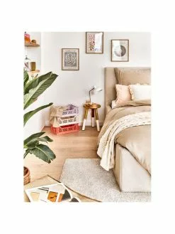 Skandi Hocker Brocsy aus Holz, B 30 x H 44 cm -Esszimmer Verkäufe Skandi Hocker Brocsy aus Holz 5