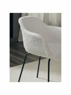 Westwing Collection Teddy-Armlehnstuhl Fiji mit schmaler Sitzschale, B 58 x H 81 cm -Esszimmer Verkäufe Teddy Armlehnstuhl Fiji mit schmaler Sitzschale 2