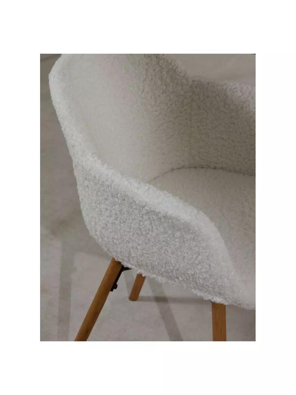 Westwing Collection Teddy-Armlehnstuhl Fiji mit schmaler Sitzschale, B 59 x H 84 cm 5 Westwing Collection Teddy-Armlehnstuhl Fiji mit schmaler Sitzschale, B 59 x H 84 cm – Bild 3