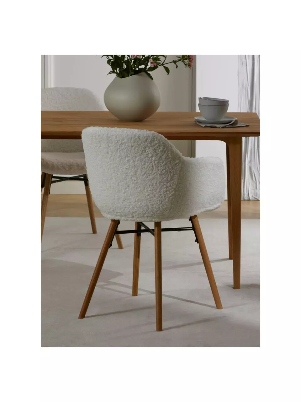 Westwing Collection Teddy-Armlehnstuhl Fiji mit schmaler Sitzschale, B 59 x H 84 cm 6 Westwing Collection Teddy-Armlehnstuhl Fiji mit schmaler Sitzschale, B 59 x H 84 cm – Bild 4