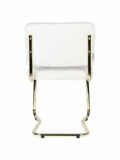 Zuiver Teddy-Freischwinger Kink in Weiß, B 48 x T 48 cm -Esszimmer Verkäufe Teddy Freischwinger Kink in Weiss 5