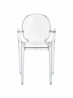 Kartell Transparenter Armlehnstuhl Louis Ghost, B 54 x T 55 cm 13 Kartell Transparenter Armlehnstuhl Louis Ghost, B 54 x T 55 cm -Esszimmer Verkäufe Transparenter Armlehnstuhl Louis Ghost 5