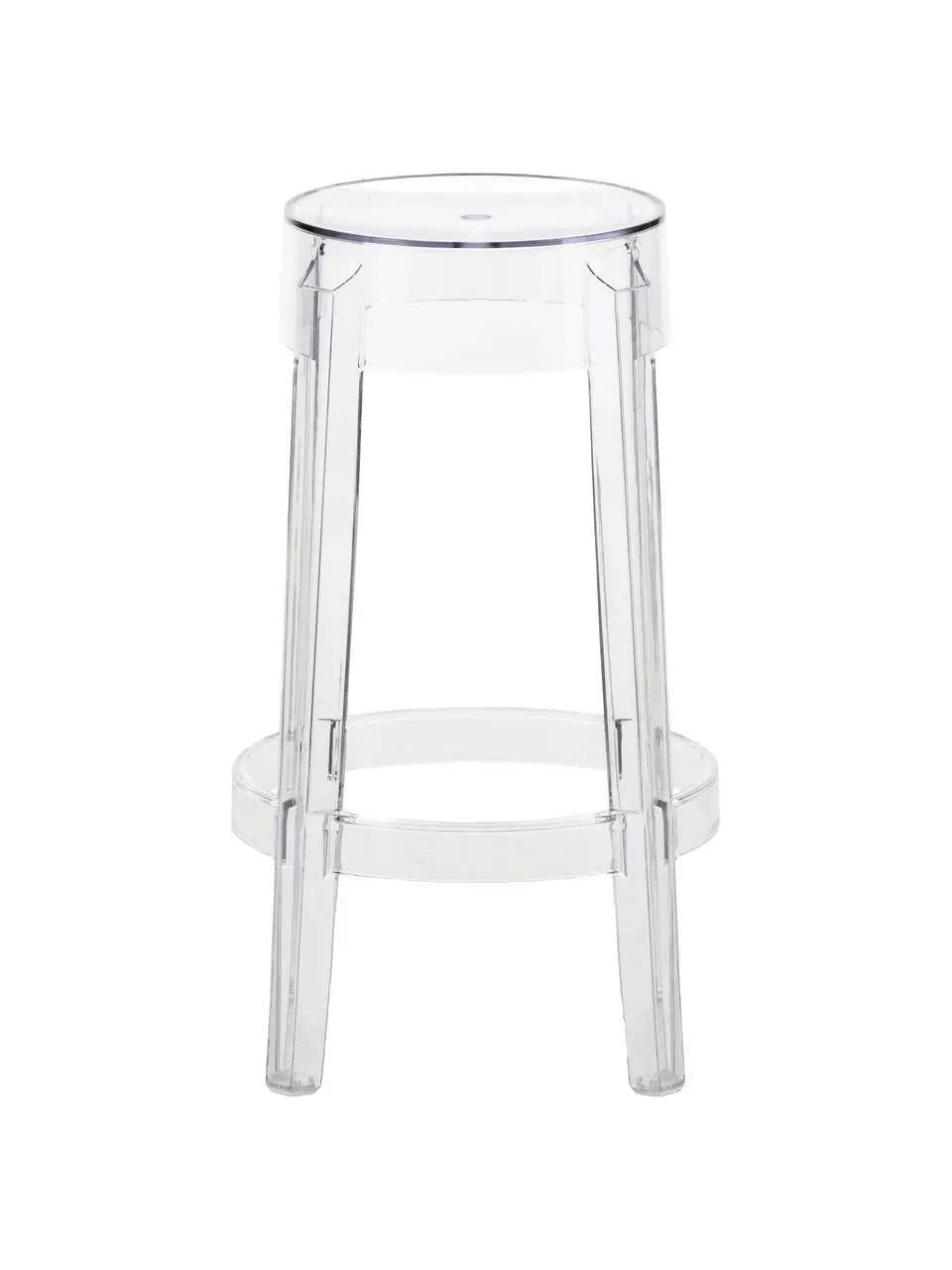 Kartell Transparenter Thekenhocker Charles Ghost, Ø 46 x H 65 cm 5 Kartell Transparenter Thekenhocker Charles Ghost, Ø 46 x H 65 cm – Bild 3