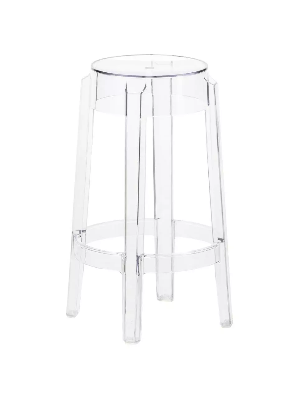 Kartell Transparenter Thekenhocker Charles Ghost, Ø 46 x H 65 cm 3 Kartell Transparenter Thekenhocker Charles Ghost, Ø 46 x H 65 cm