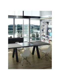 Verlängerbarer Esstisch Apex in Betonoptik, 200 - 250 x 100 cm, B 200 bis 250 x T 100 cm -Esszimmer Verkäufe Verlangerbarer Esstisch Apex in Betonoptik 200 250 x 100 cm 2