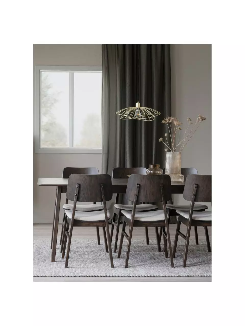 Rowico Verlängerbarer Esstisch Nagano aus Eichenholz, 205 - 255 x 95 cm, B 205 x T 95 cm 4 Rowico Verlängerbarer Esstisch Nagano aus Eichenholz, 205 - 255 x 95 cm, B 205 x T 95 cm – Bild 2