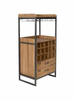 Weinregal Edgar für 15 Flaschen im Industrial Design, B 56 x H 113 cmNur noch wenige verfügbar