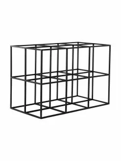 Jotex Weinregal Vinnie in Schwarz für 6 Flaschen, B 37 x H 25 cm