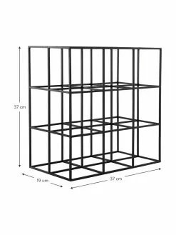 Jotex Weinregal Vinnie in Schwarz für 9 Flaschen, B 37 x H 37 cmNur noch 1 Artikel verfügbar -Esszimmer Verkäufe Weinregal Vinnie in Schwarz fur 9 Flaschen 2