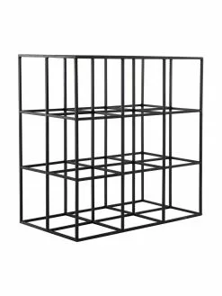Jotex Weinregal Vinnie in Schwarz für 9 Flaschen, B 37 x H 37 cmNur noch 1 Artikel verfügbar