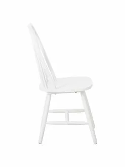 Westwing Collection Windsor-Holzstühle Megan in Weiß, 2 Stück, B 46 x T 51 cm -Esszimmer Verkäufe Windsor Holzstuhle Megan in Weiss 2 Stuck 10